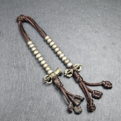 Tibetan Mala Counters Sterling Silver | Vajra Bell Prayer Bead Counters