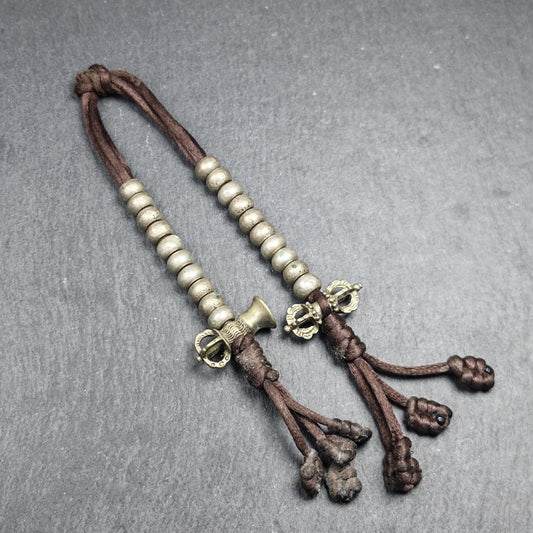 Tibetan Mala Counters Sterling Silver | Vajra Bell Prayer Bead Counters