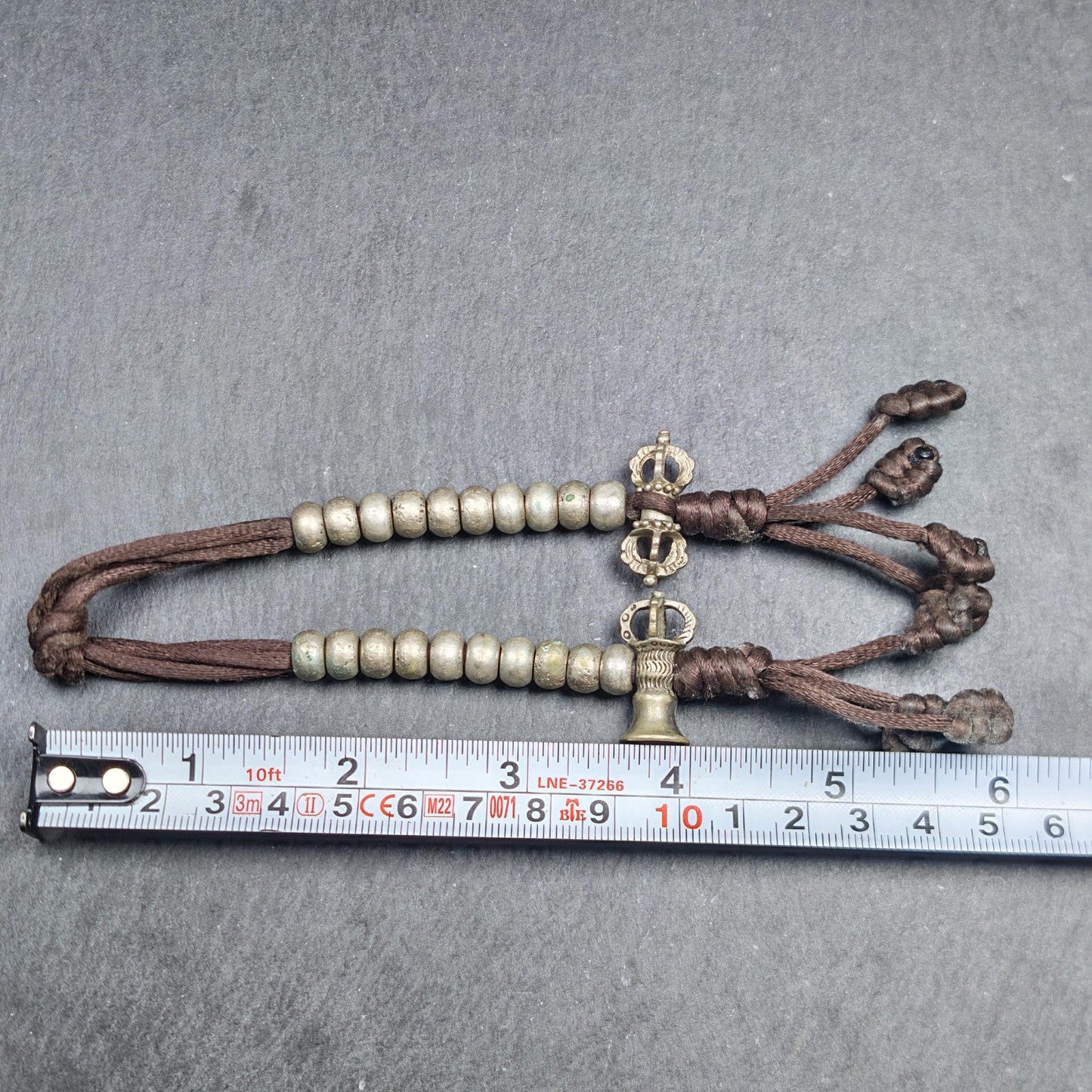 Tibetan Mala Counters Sterling Silver | Vajra Bell Prayer Bead Counters