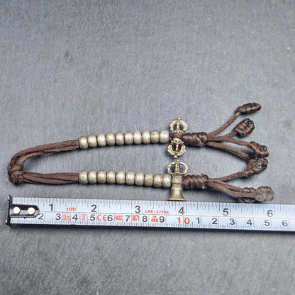 Tibetan Mala Counters Sterling Silver | Vajra Bell Prayer Bead Counters