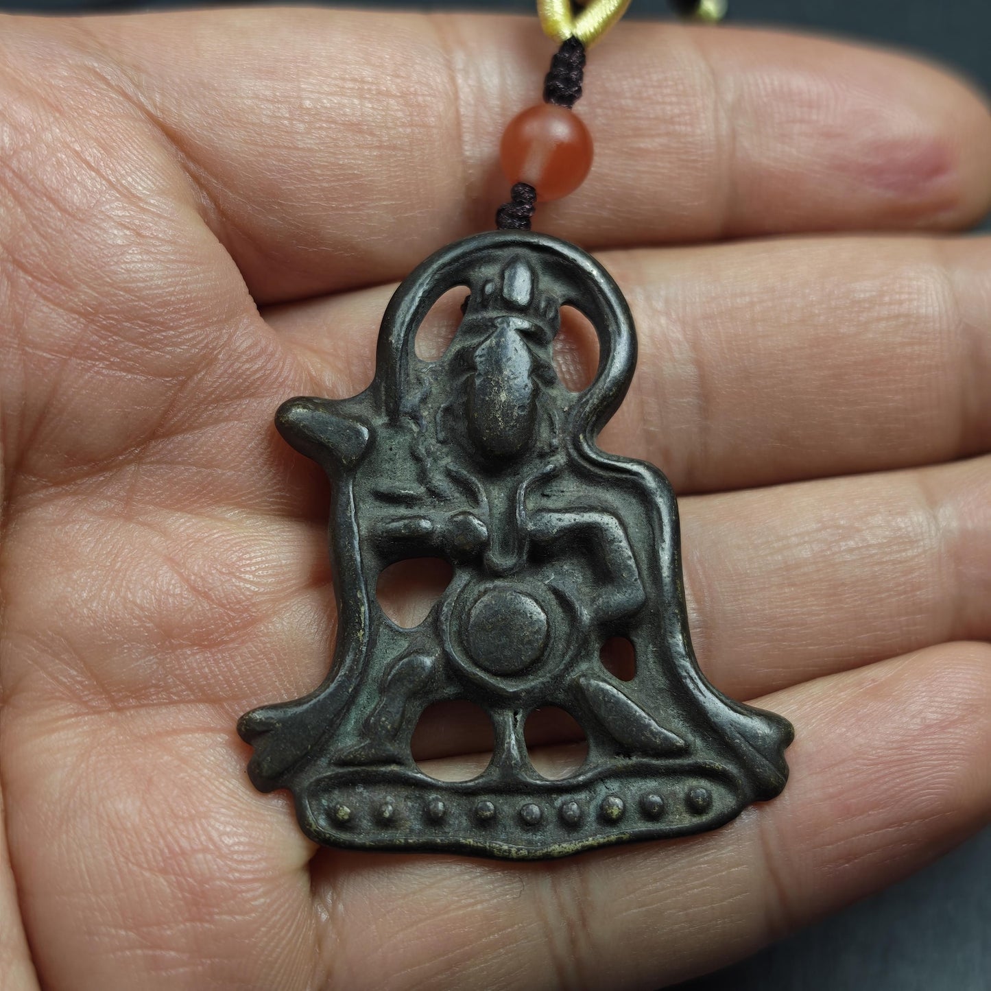 Vajrapani Amulet Pendant | Tibetan Thokcha Protection Talisman