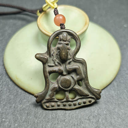 Vajrapani Amulet Pendant - Tibetan Buddhist amulet, view 8
