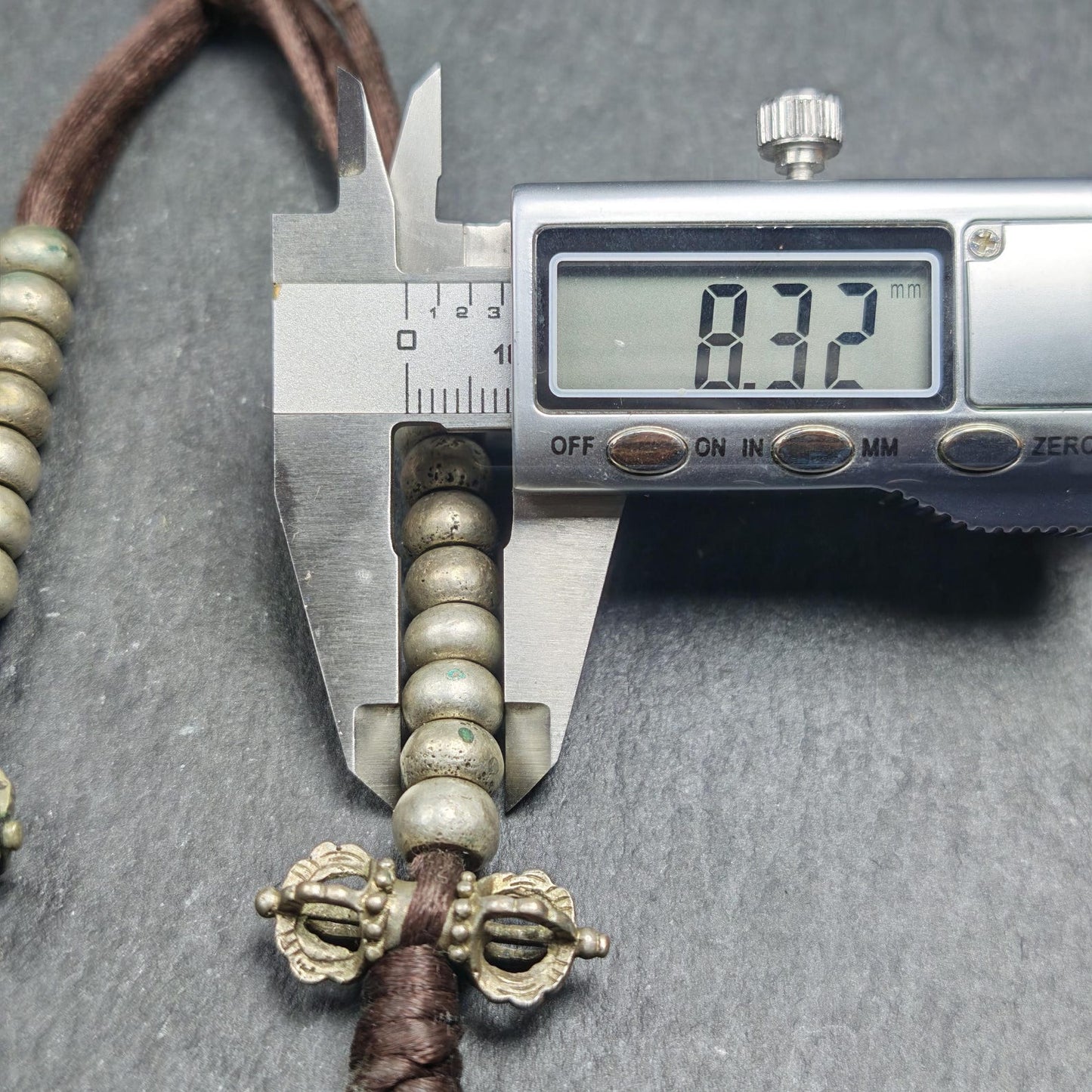 Tibetan Mala Counters Sterling Silver | Vajra Bell Prayer Bead Counters