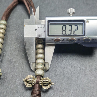 Tibetan Mala Counters Sterling Silver | Vajra Bell Prayer Bead Counters