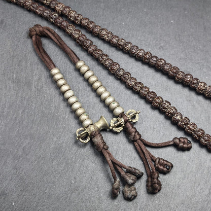 Tibetan Mala Counters Sterling Silver | Vajra Bell Prayer Bead Counters