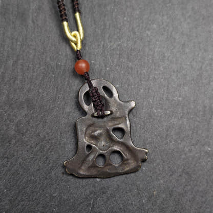 Vajrapani Amulet Pendant - Tibetan Buddhist amulet, detailed view