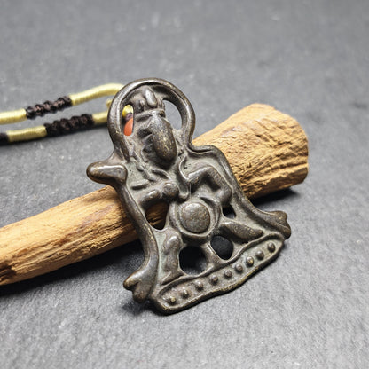 Vajrapani Amulet Pendant | Tibetan Thokcha Protection Talisman