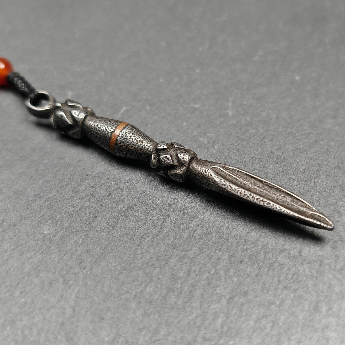 Authentic Tibetan Phurba Pendant Thokcha Amulet 70mm - Tibetan Buddhist amulet, view 5