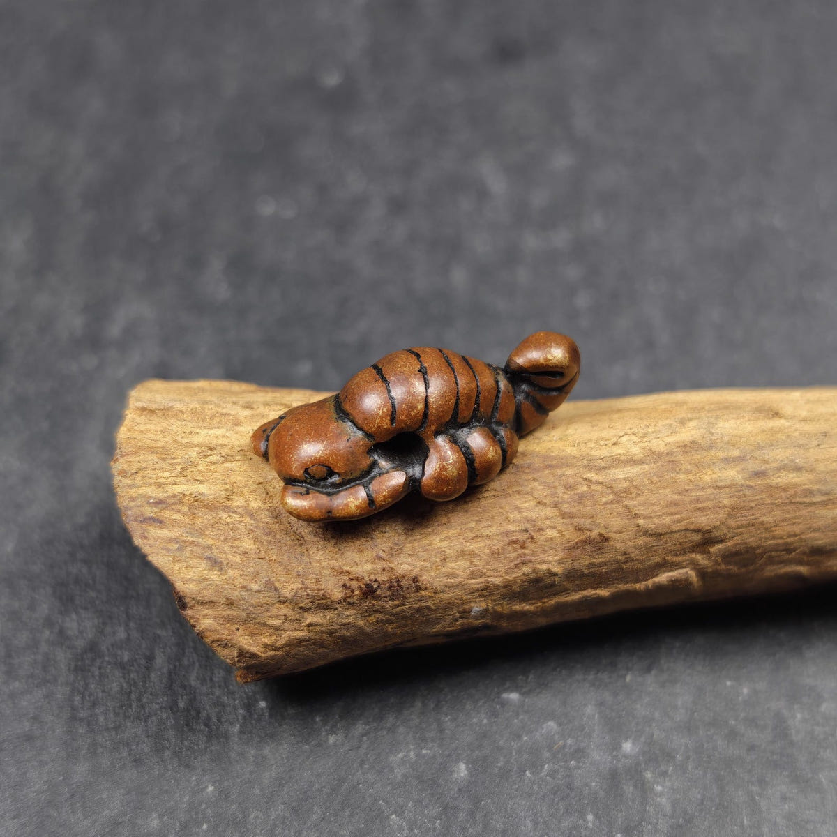 Scorpion Guru Amulet of Padmasambhava - Tibetan Buddhist amulet, view 5