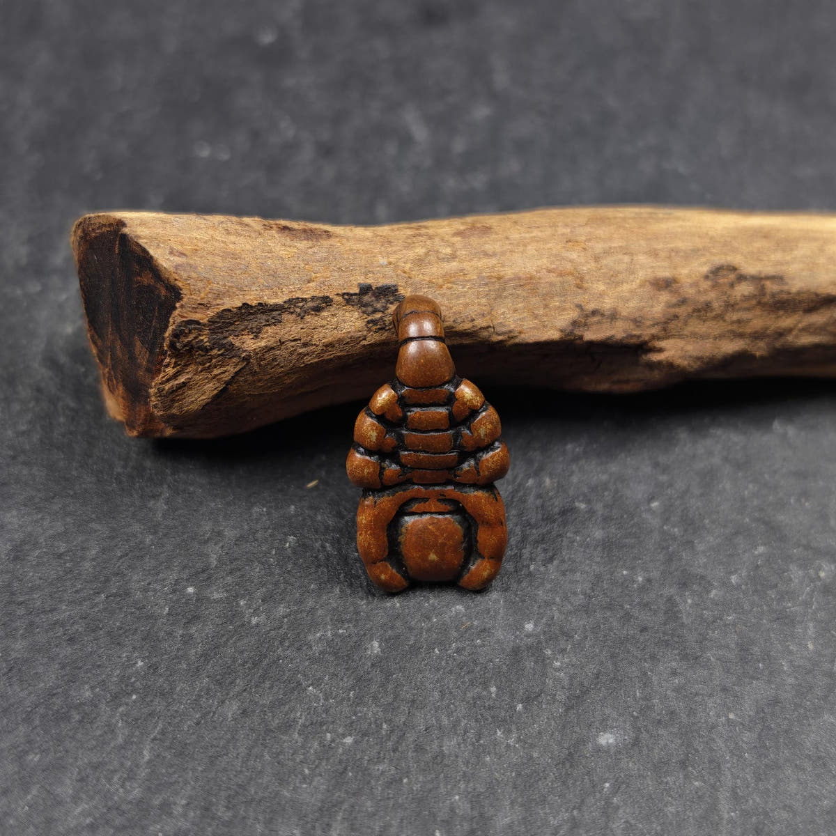 Scorpion Guru Amulet of Padmasambhava - Tibetan Buddhist amulet, view 7