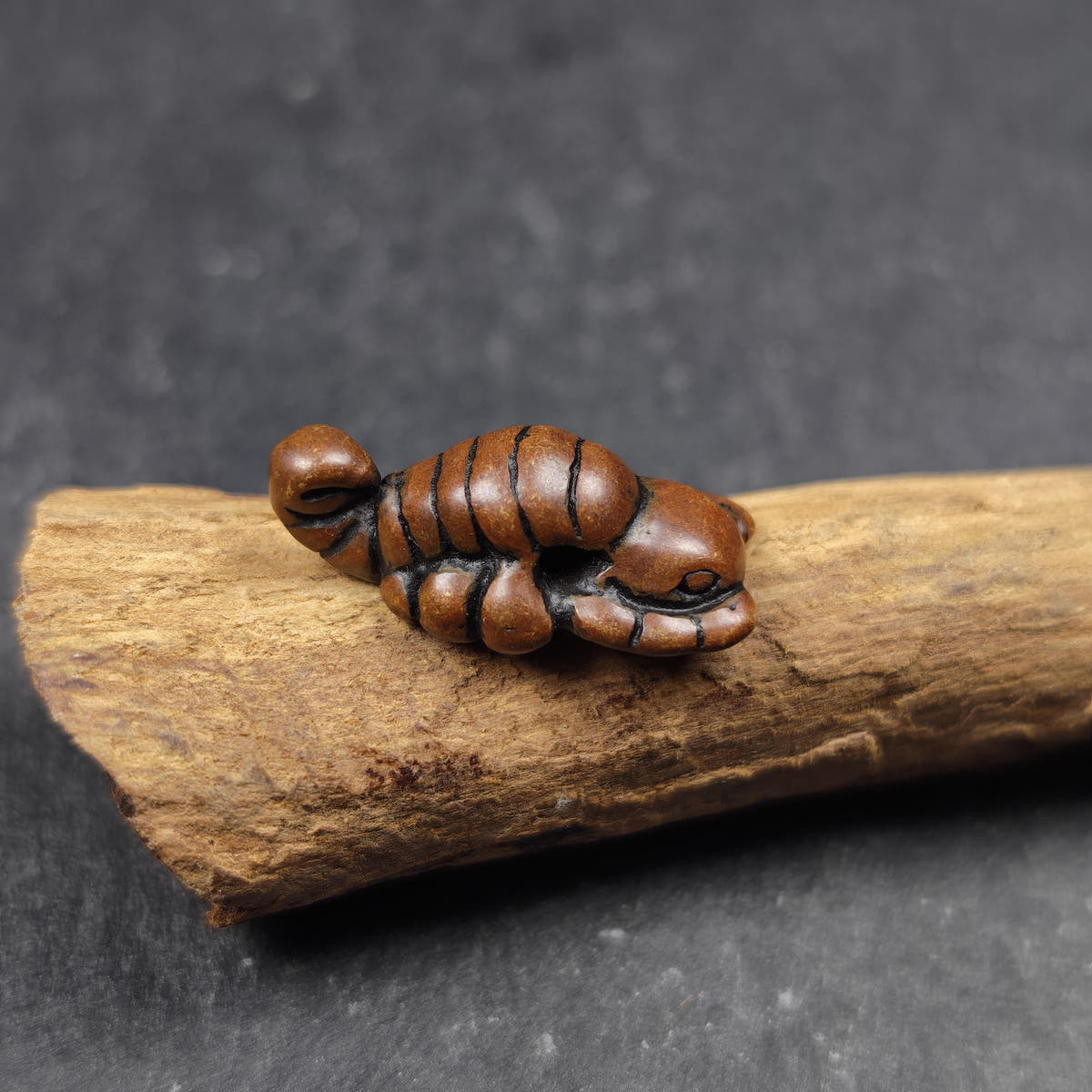 Scorpion Guru Amulet of Padmasambhava - Tibetan Buddhist amulet, view 4