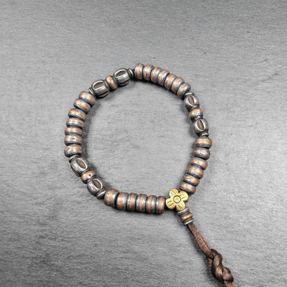 Wrist Mala ｜ Handmade 8mm Cold Iron Vajra Bracelet