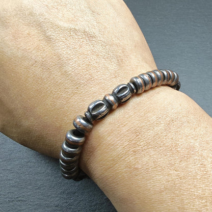 Wrist Mala ｜ Handmade 8mm Cold Iron Vajra Bracelet