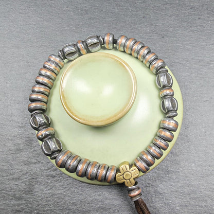 Wrist Mala ｜ Handmade 8mm Cold Iron Vajra Bracelet