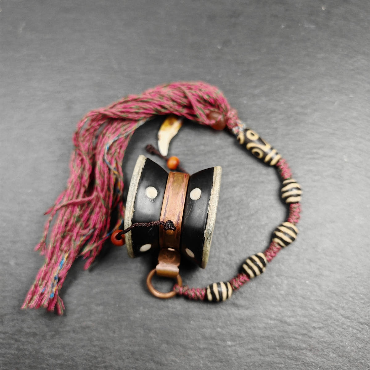 Portable Tibetan Chöd - Damaru Drum - Tibetan Buddhist art, view 4