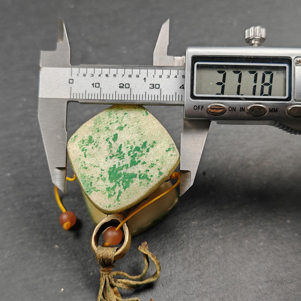 Portable Tibetan Chöd - Old Damaru Drum - Tibetan Buddhist art, view 8