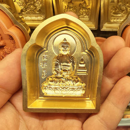 Bordered Amitabha Tsa Tsa Mold - Tibetan tsa tsa mold, view 6