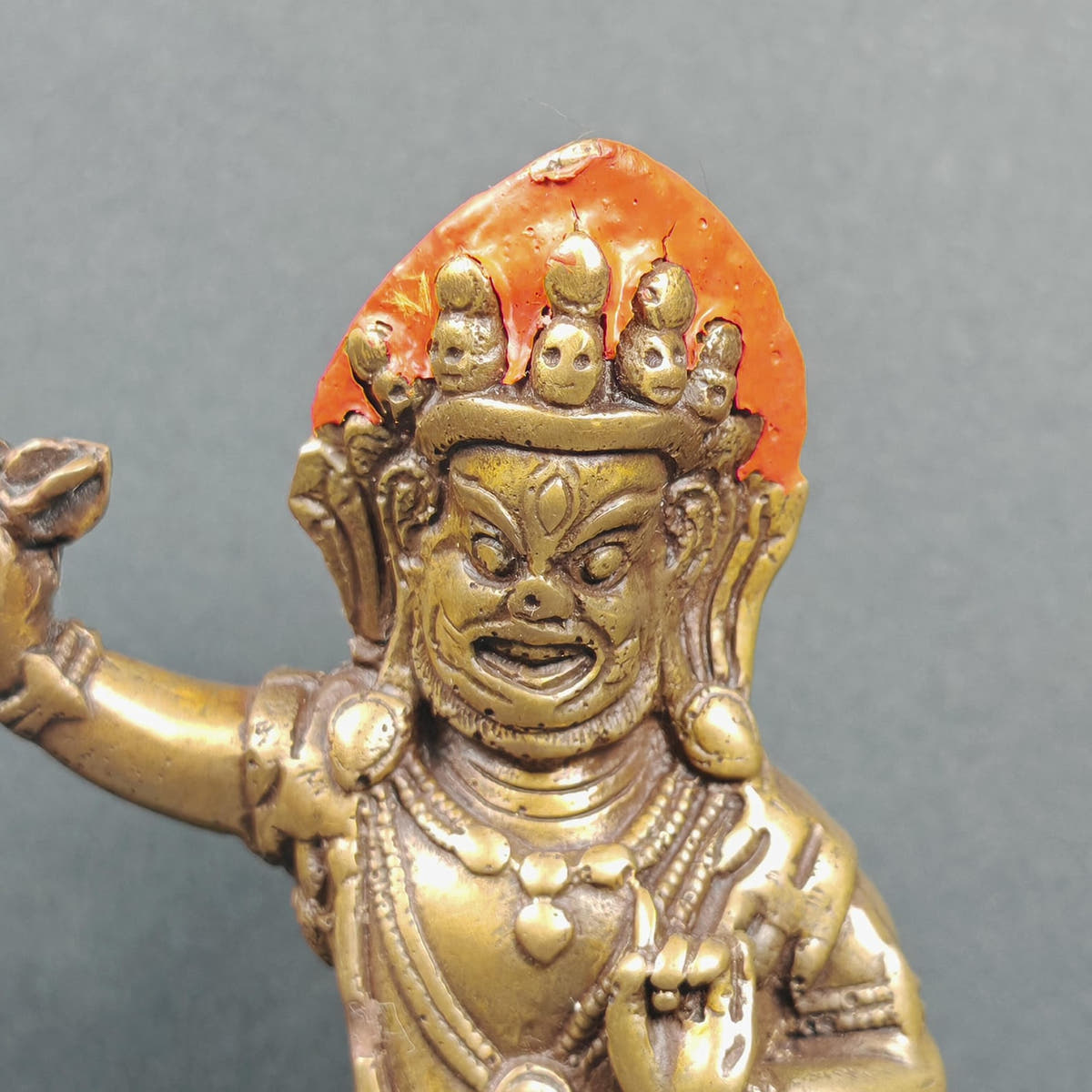 Vajrapani - Scared Tibetan Statue 40 Years Old 11cm Height - Tibetan Buddhist statue, view 6