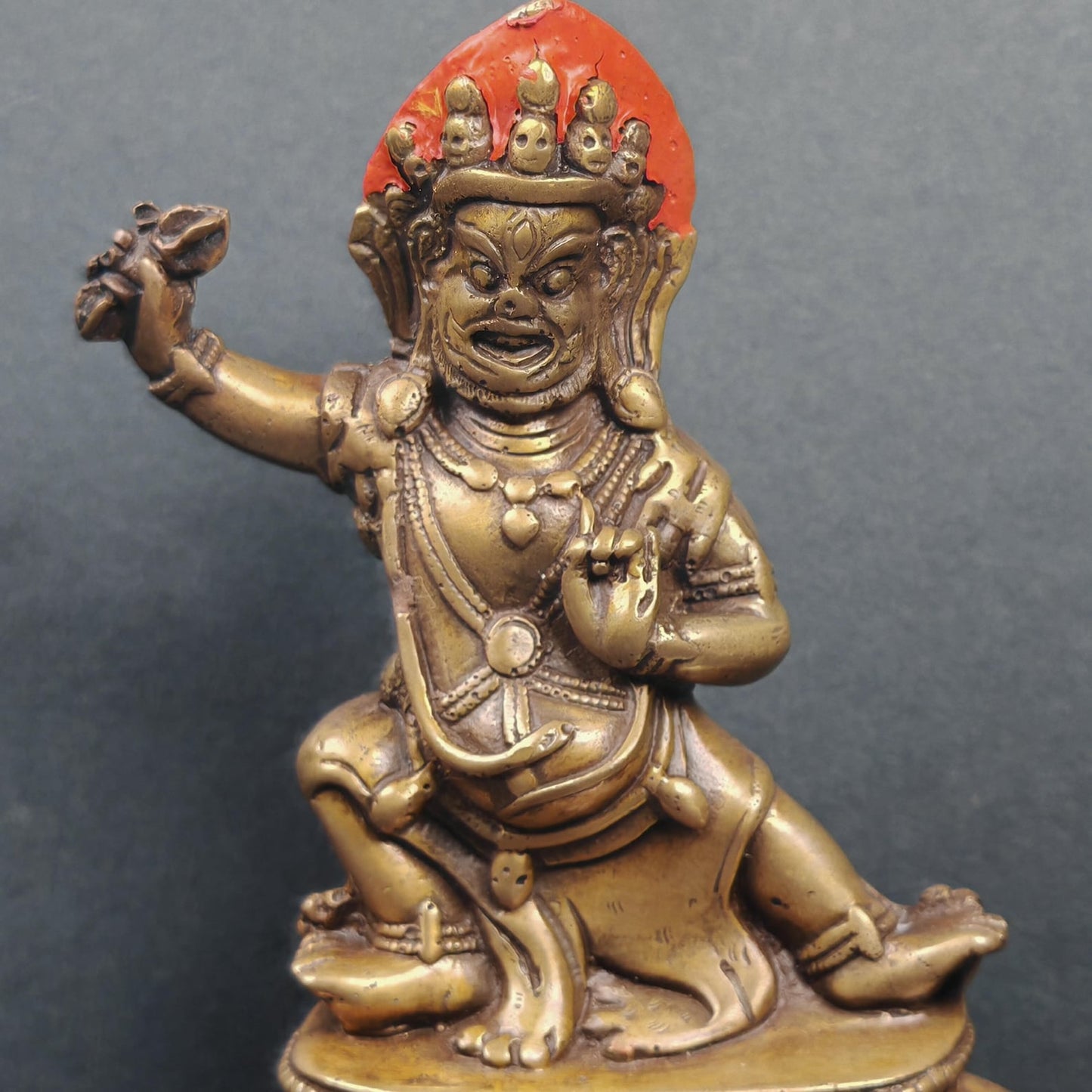 Vajrapani - Scared Tibetan Statue 40 Years Old 11cm Height