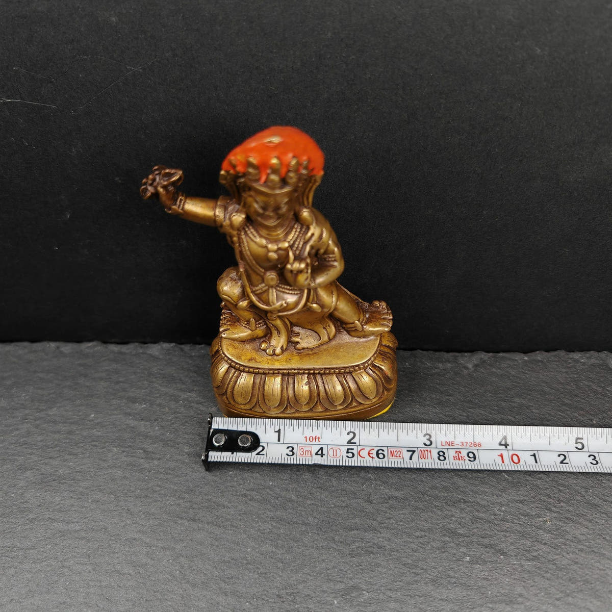Vajrapani - Scared Tibetan Statue 40 Years Old 11cm Height - Tibetan Buddhist statue, view 10