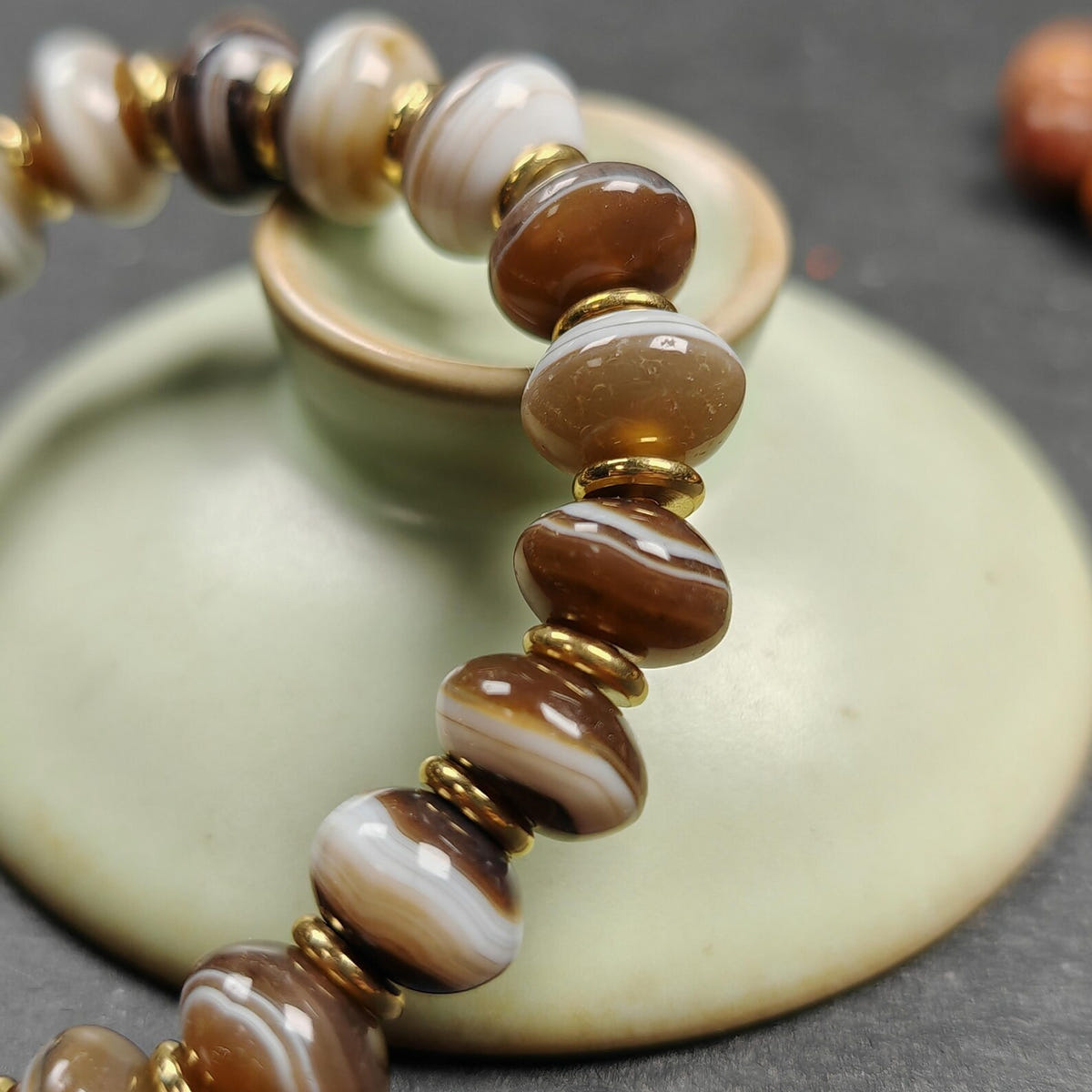 Authentic Tibetan Dzi Wrist Mala Medicine Buddha Bracelet - Tibetan Buddhist mala beads, view 8