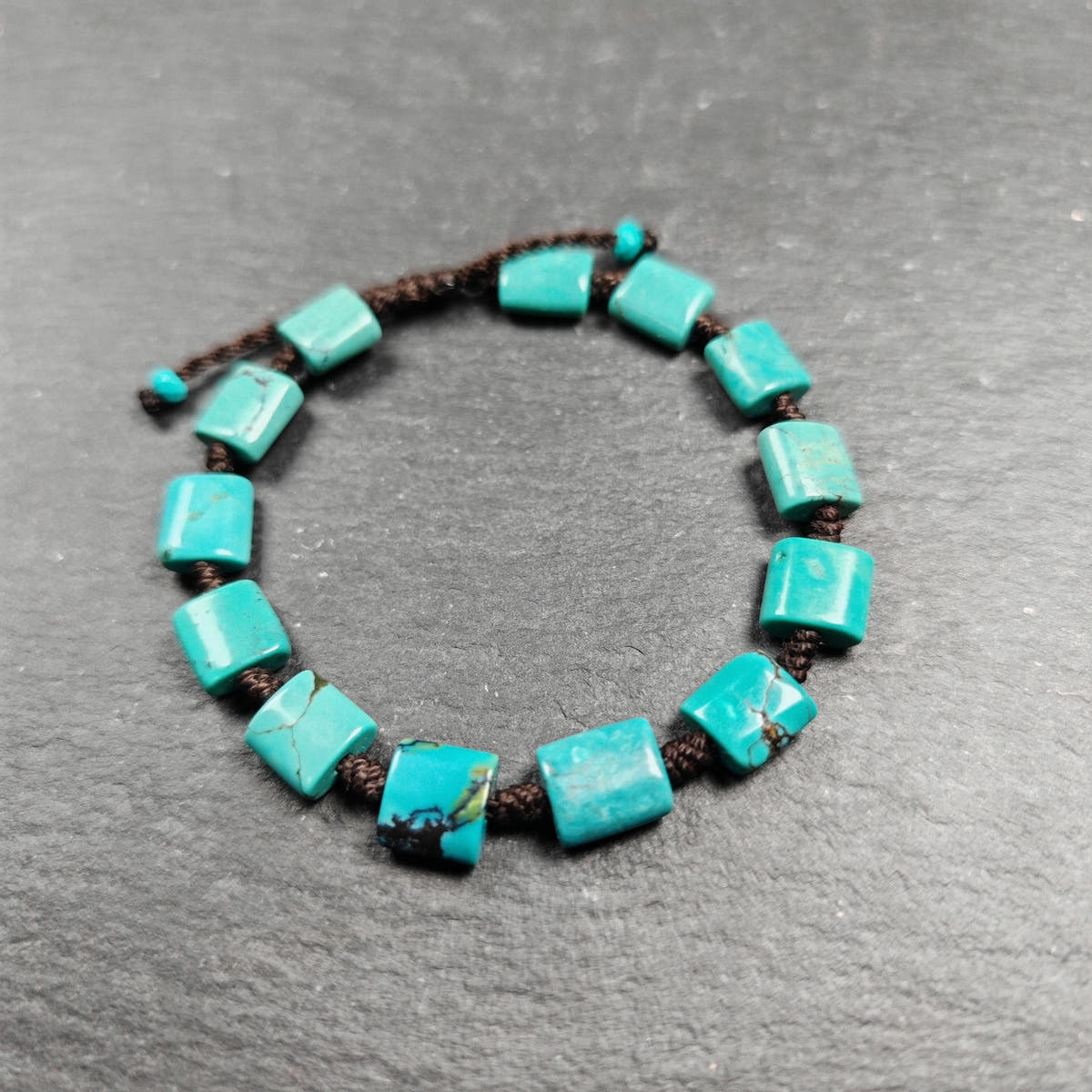 Tibetan Turquoise Beads Bracelet - 42cm Length - Tibetan Buddhist art, view 7
