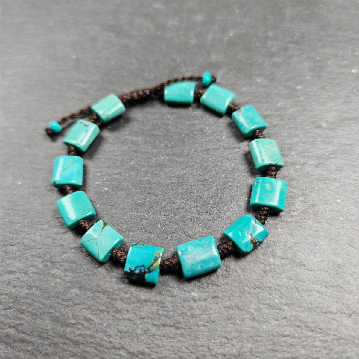 Tibetan Turquoise Beads Bracelet - 42cm Length - Tibetan Buddhist art, view 7