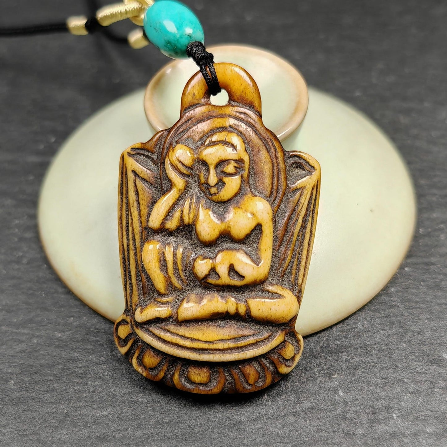 Sacred Jetsun Milarepa Statue Protection Amulet