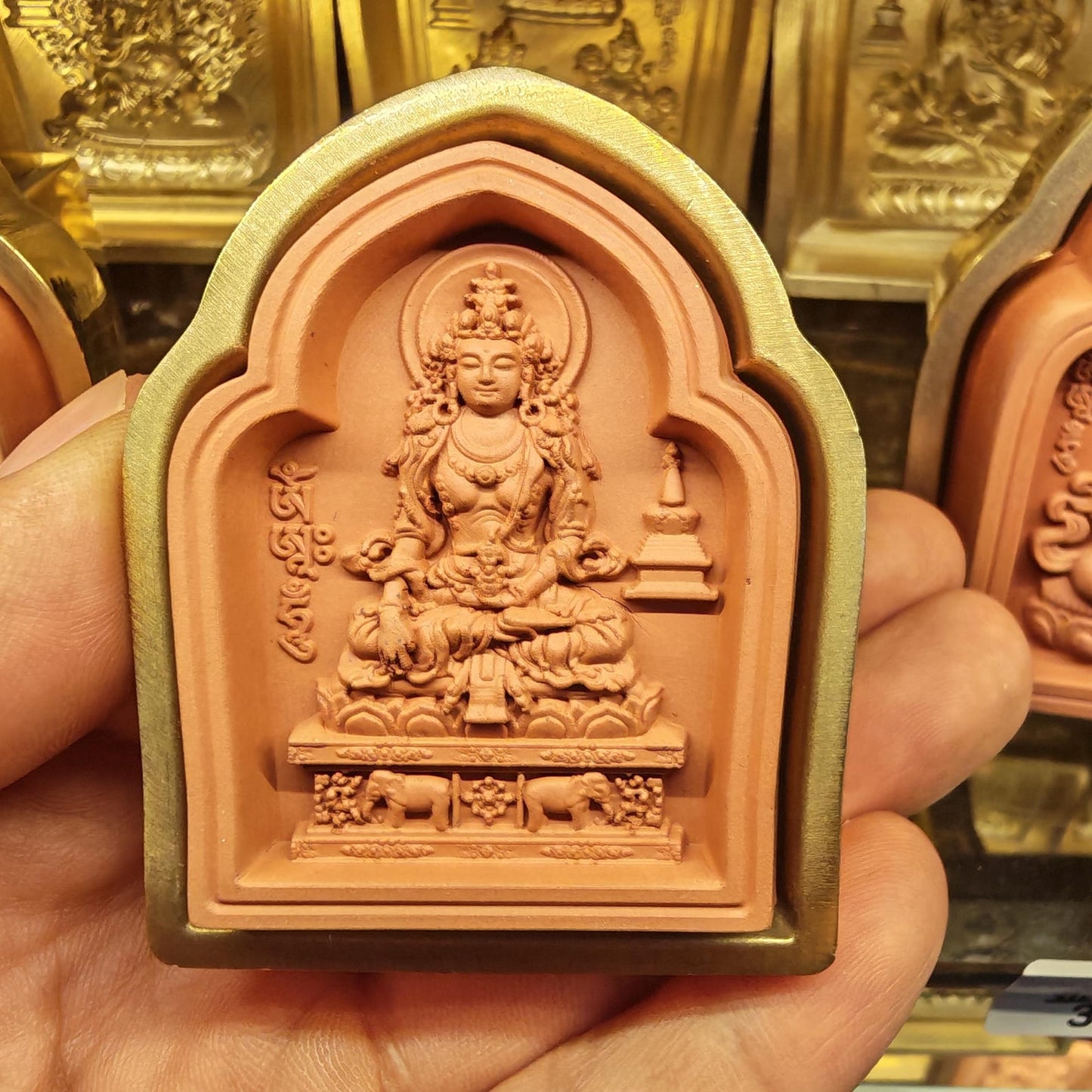 Bordered Akshobhya Tsa Tsa Mold