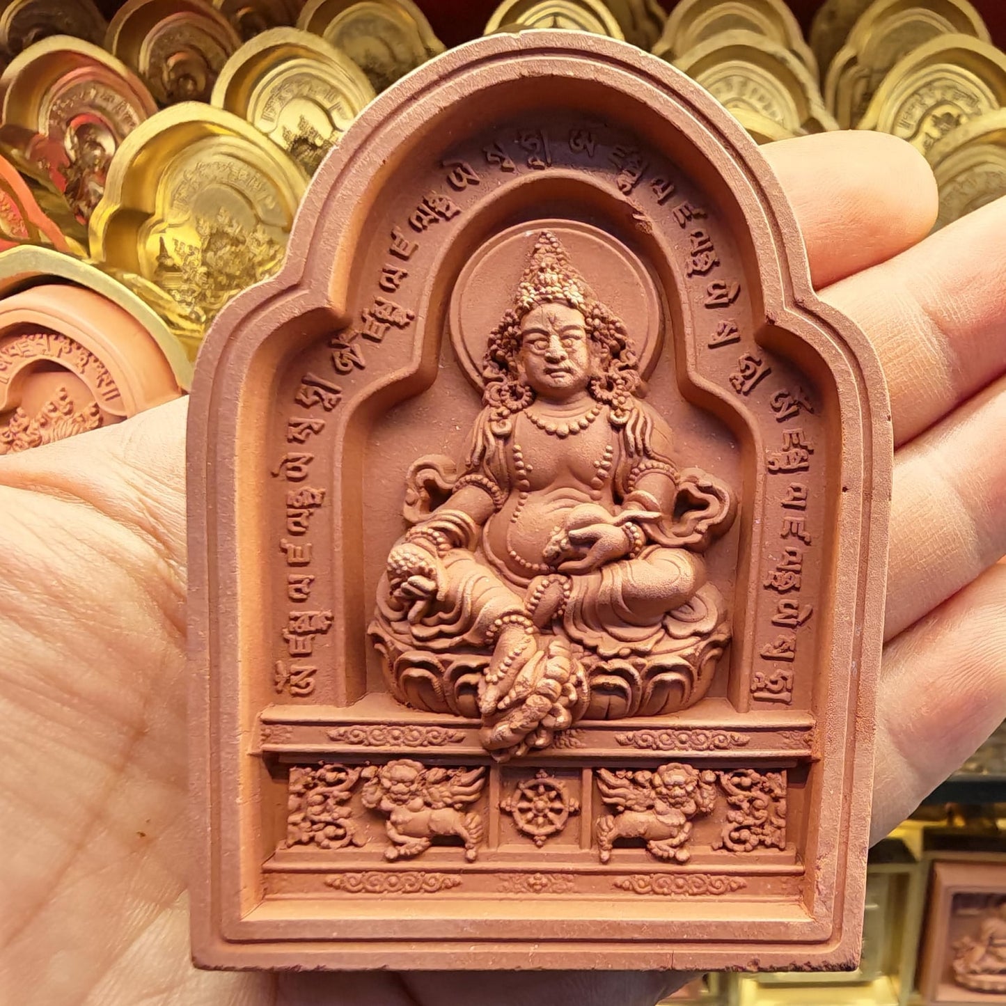 Bordered Yellow Jambhala Tsa Tsa Mold