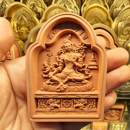 Bordered Yellow Tara Tsa Tsa Mold