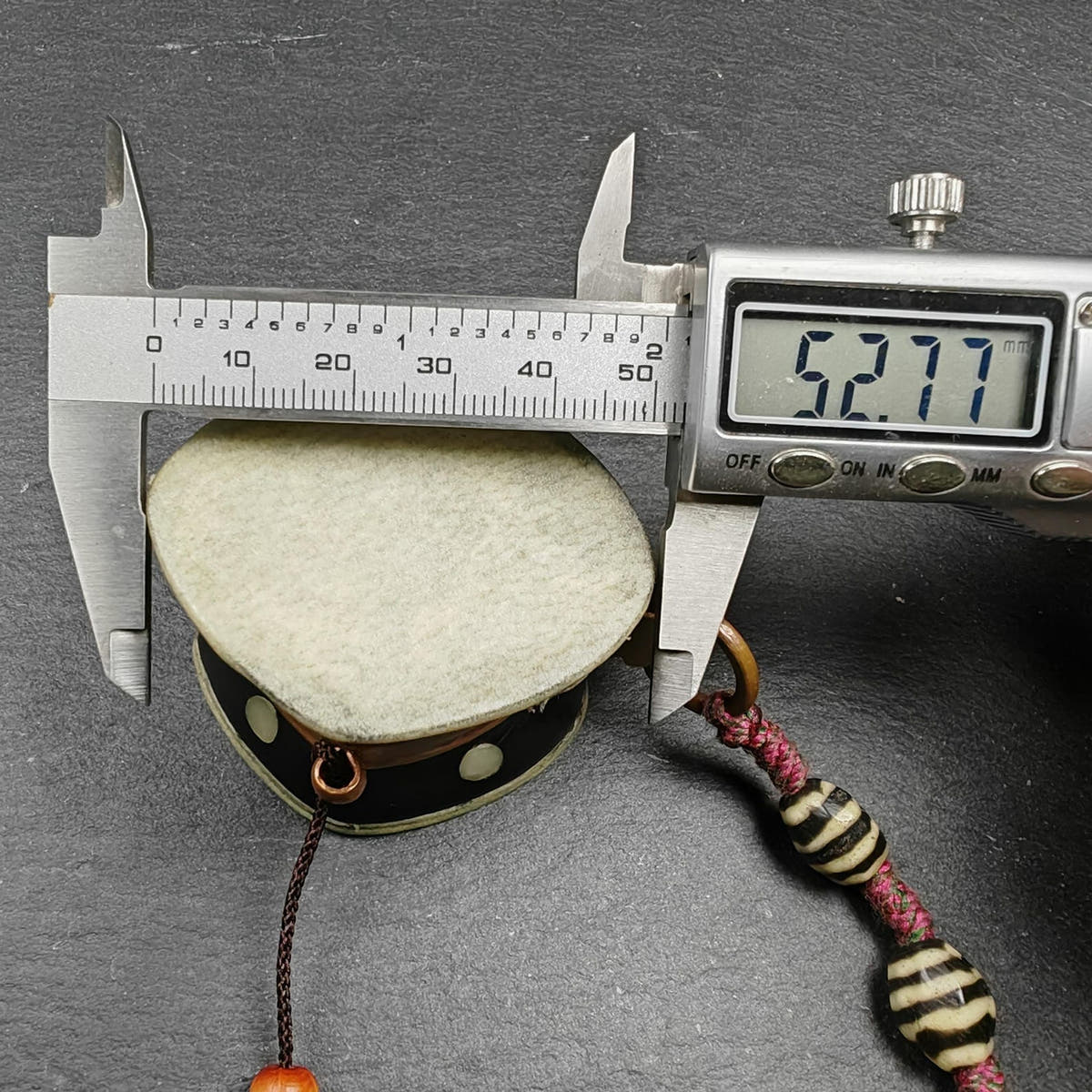 Portable Tibetan Chöd - Damaru Drum - Tibetan Buddhist art, view 9