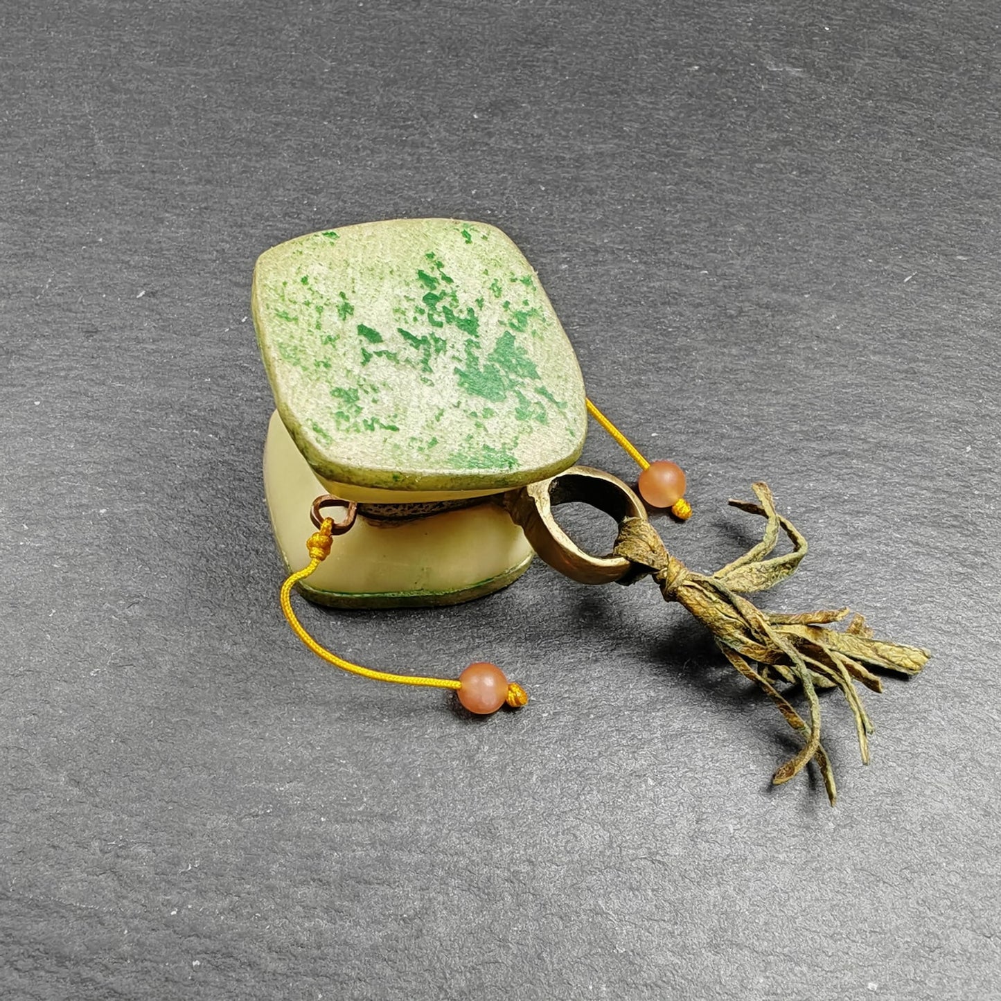 Portable Tibetan Chöd - Old Damaru Drum