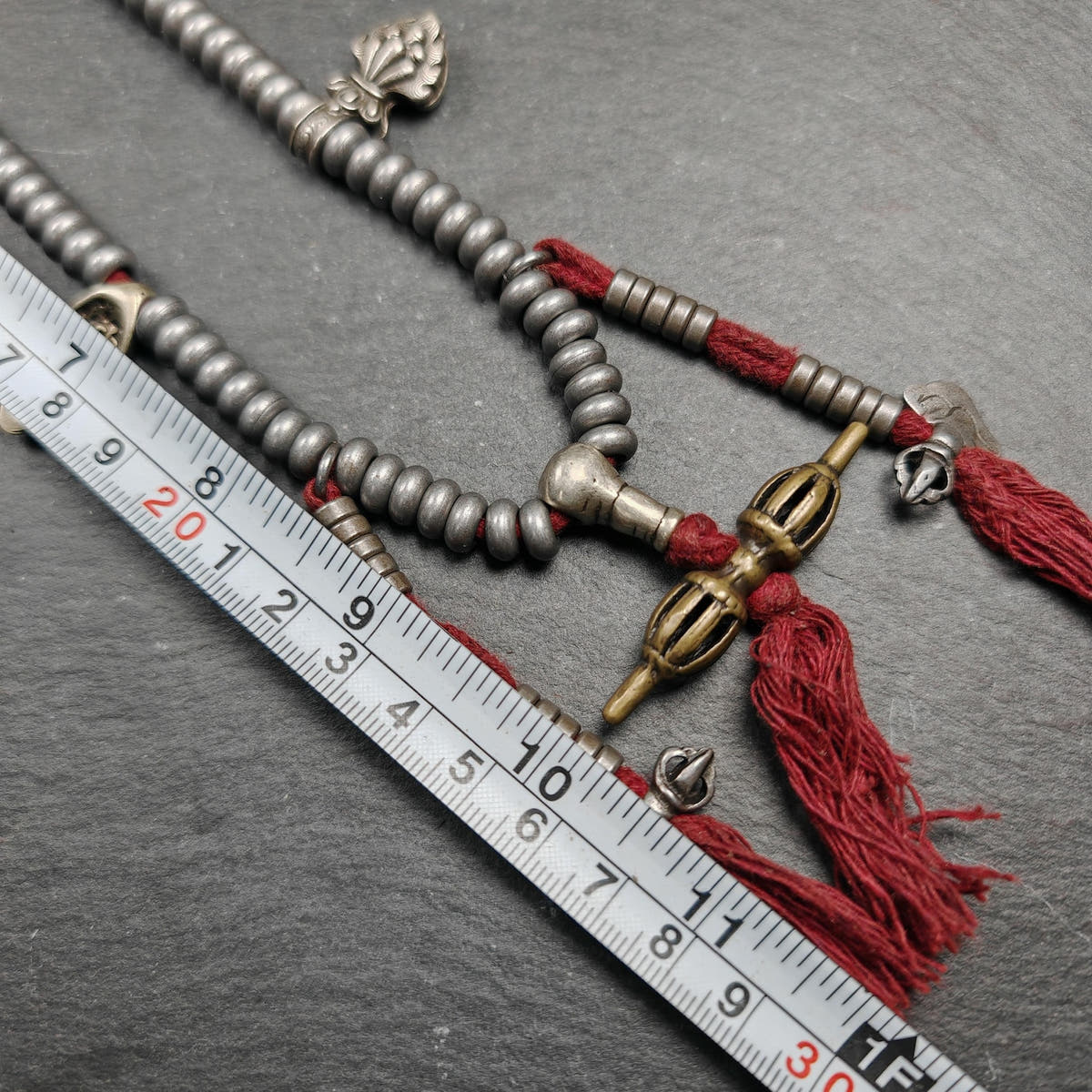 Tibetan Cold Iron Mala - Tibetan Buddhist mala beads, view 8
