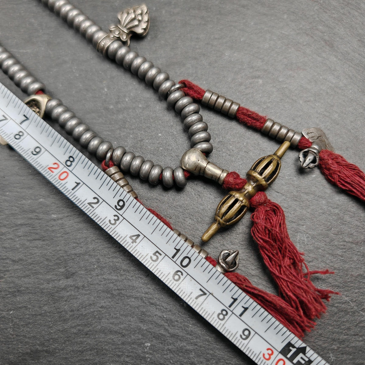 Tibetan Cold Iron Mala - Tibetan Buddhist mala beads, view 8
