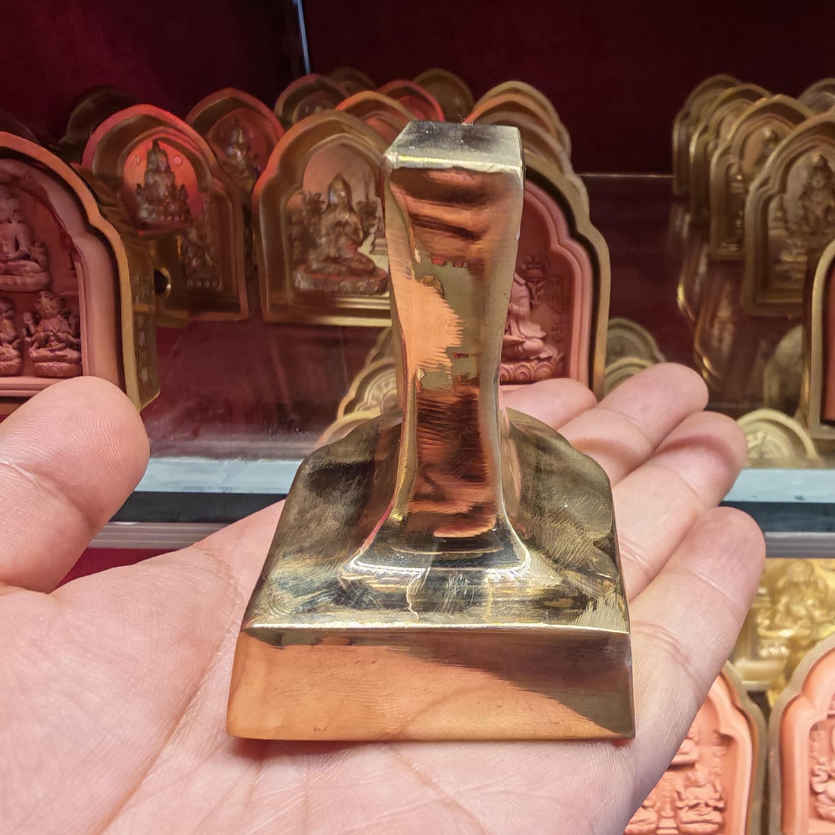 Bordered Ksitigarbha Tsa Tsa Mold - Tibetan tsa tsa mold, view 7