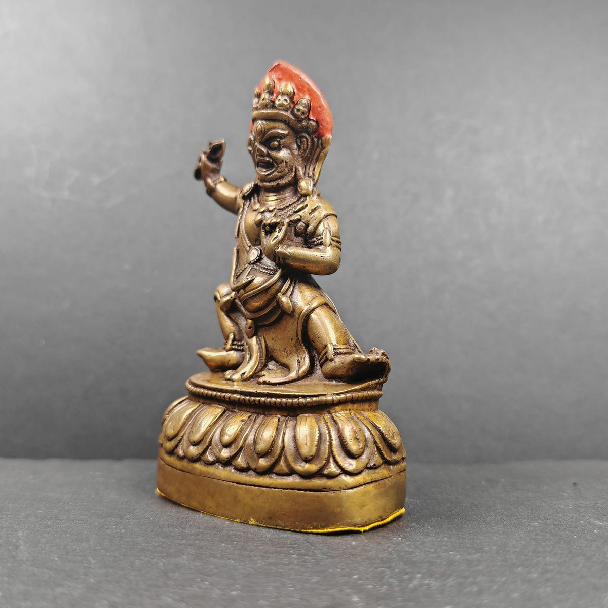 Vajrapani - Scared Tibetan Statue 40 Years Old 11cm Height - Tibetan Buddhist statue, view 5