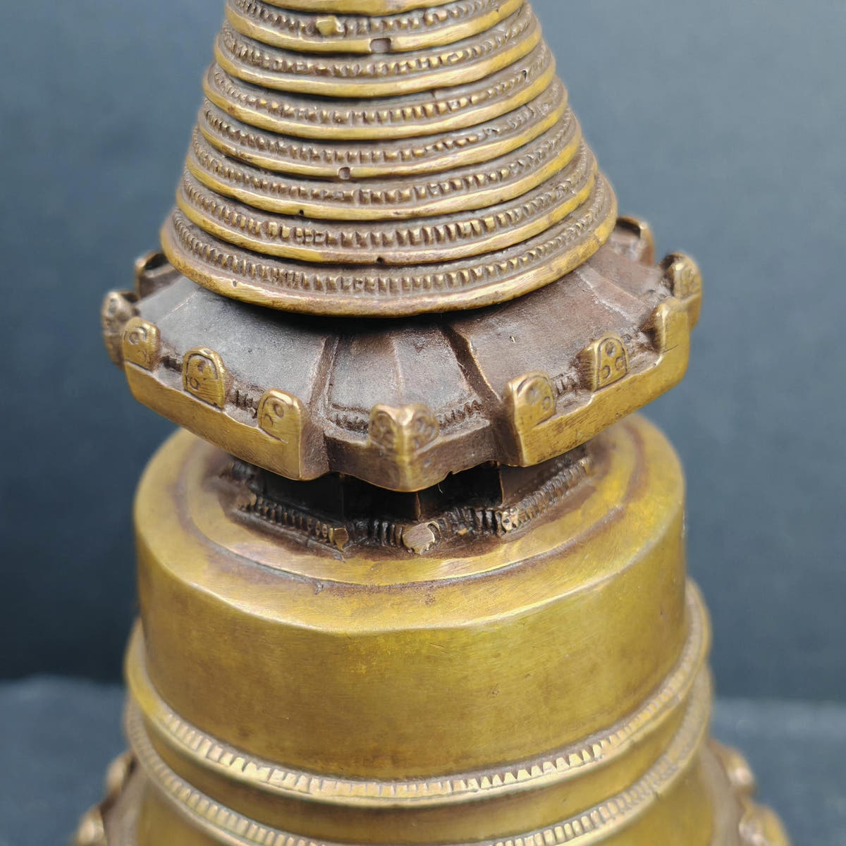 Kadampa Stupa / Kadam Stupa, 14cm height - Tibetan Buddhist statue, view 5