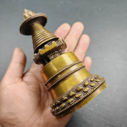 Kadampa Stupa / Kadam Stupa, 14cm height - Tibetan Buddhist statue, view 8
