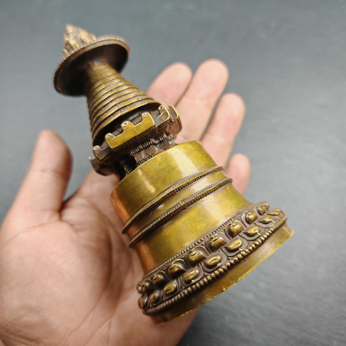 Kadampa Stupa / Kadam Stupa, 14cm height - Tibetan Buddhist statue, view 8