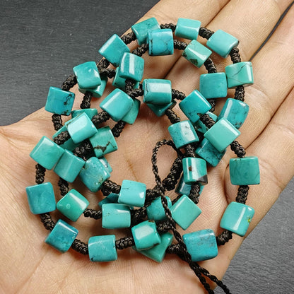 Turquoise Beads Necklace for Woman - 33cm Length