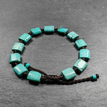 Tibetan Turquoise Beads Bracelet - 42cm Length - Tibetan Buddhist art, view 9