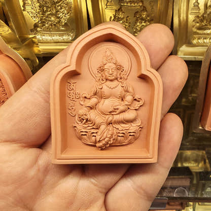 Bordered Yellow Jambhala Tsa Tsa Mold - Tibetan tsa tsa mold, view 6