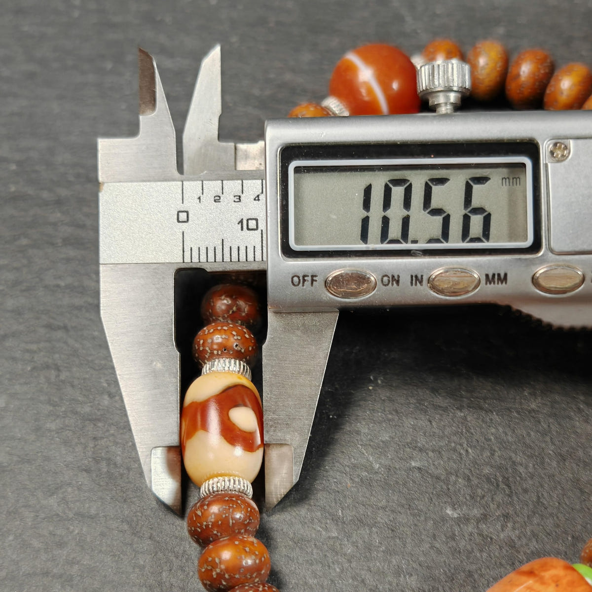 Authentic 9mm Lotus Seed Beads Wrist Mala Bracelet - Tibetan Buddhist mala beads, view 12