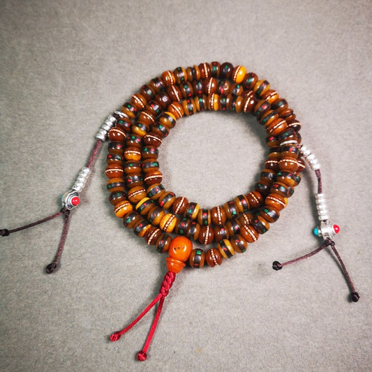 8mm Yak Bone Mala,68cm