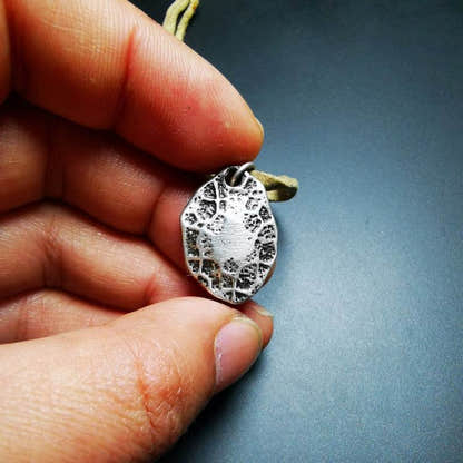 Protective Pendant,Om Mani Padme Hum Mantra Amulet - Tibetan Buddhist amulet, view 5