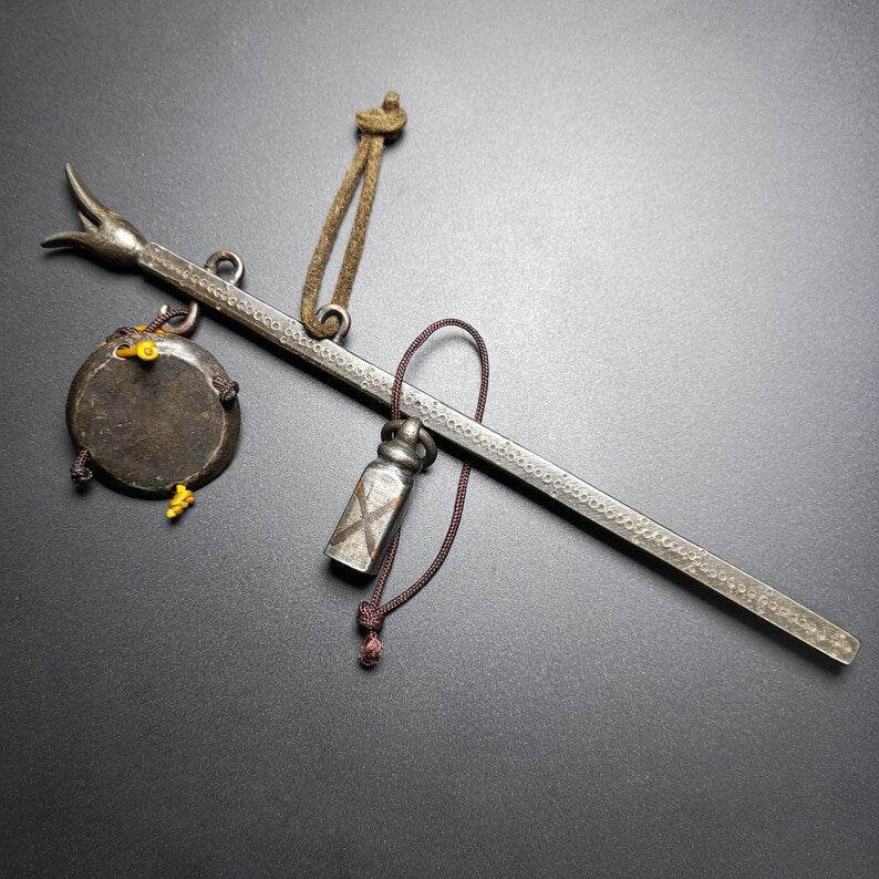 Steelyard Balance,steelyard - Tibetan Buddhist art, detailed view