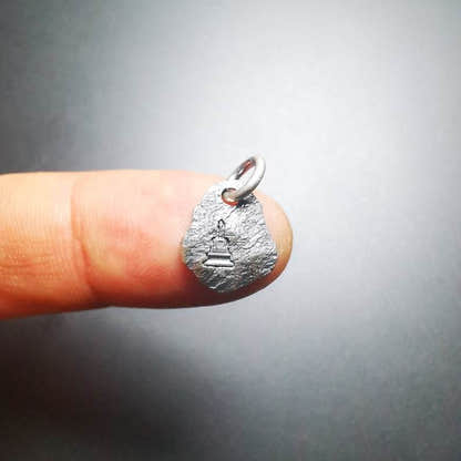 Sterling Silver Amulet Pendant,Drashi Lhamo - Tibetan Buddhist amulet, view 5
