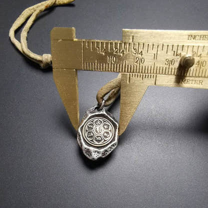 Protective Pendant,Om Mani Padme Hum Mantra Amulet - Tibetan Buddhist amulet, view 8