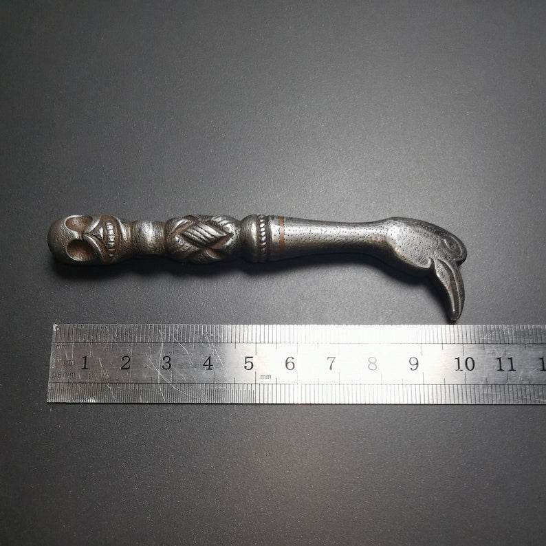 Thokcha Pendant,Pickaxe Amulet, Trantic Buddhism Dharma Ritual - Tibetan Buddhist amulet, view 9